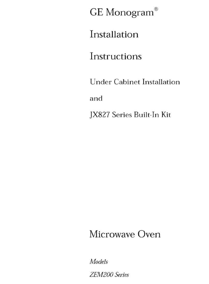 GE Monogram ZEM200 Series User manual