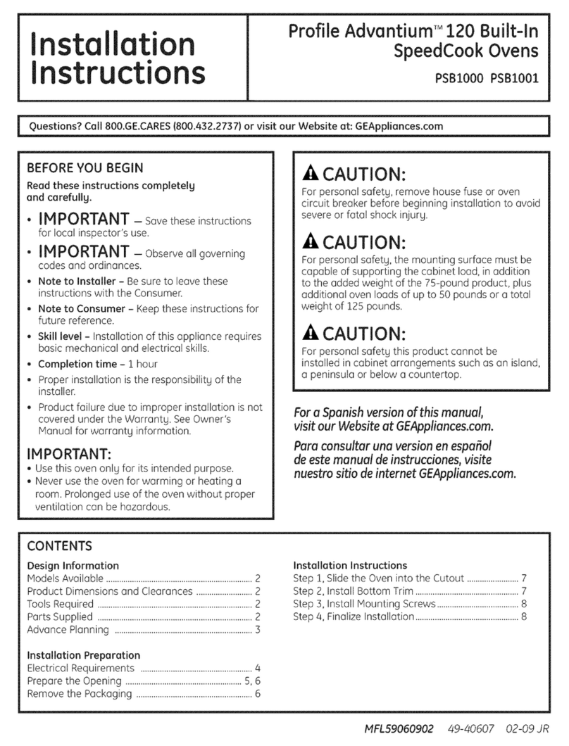 GE PSB1000? PSB1001 User manual