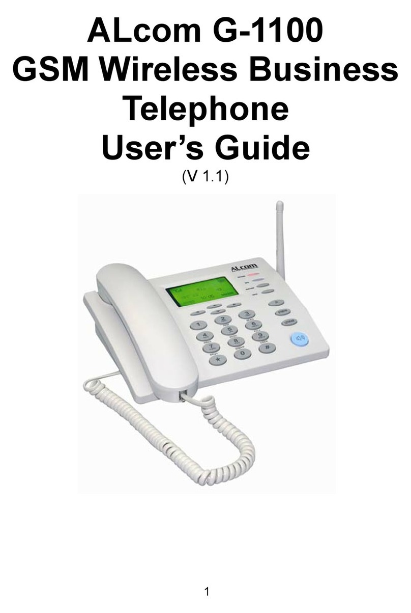 ALcom G-1100 user guide