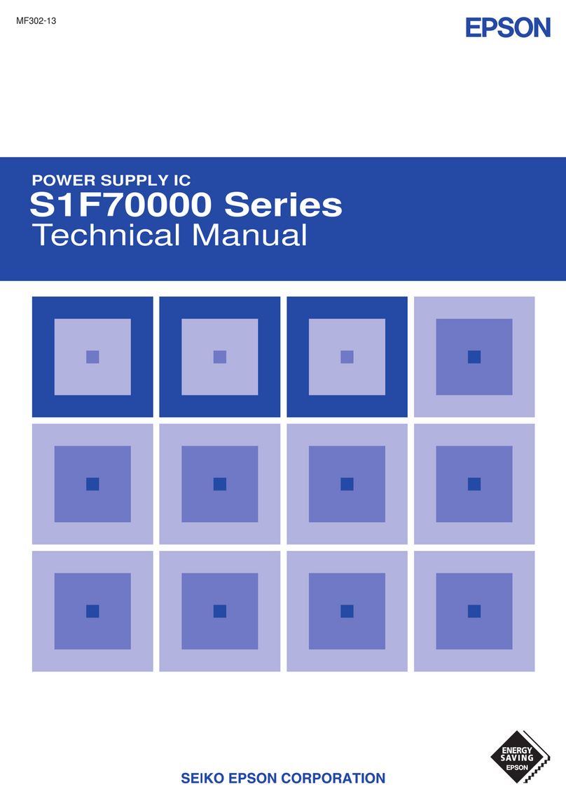 Epson Power Supply IC S1F70000 User manual