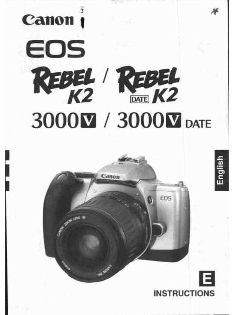 Canon EOS REBEL K2 3000V DATE User manual