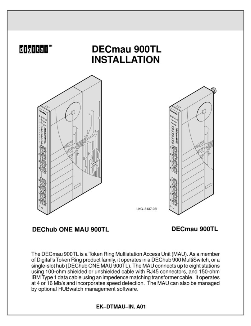 Digital Equipment DECmau 900TL User manual