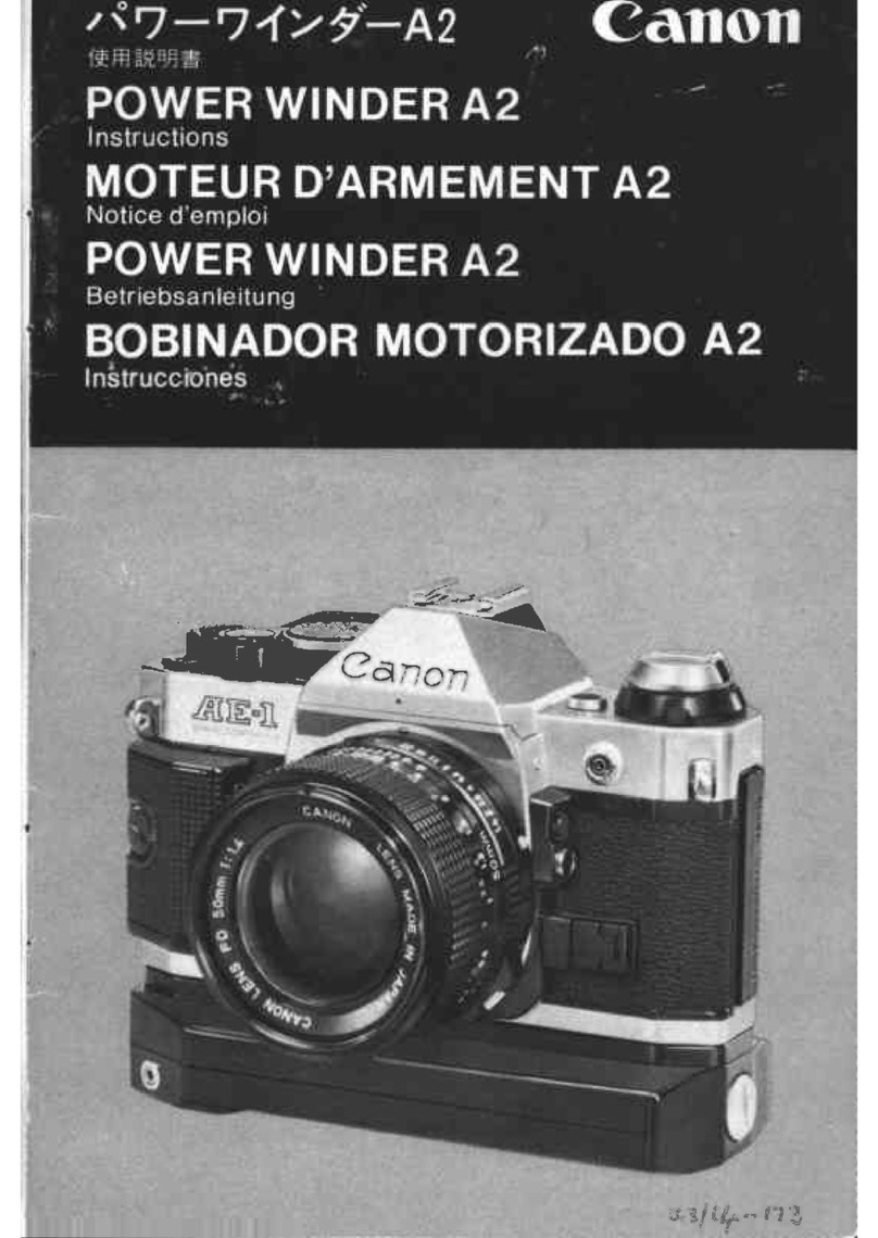 Canon POWER WINDER A2 instructions