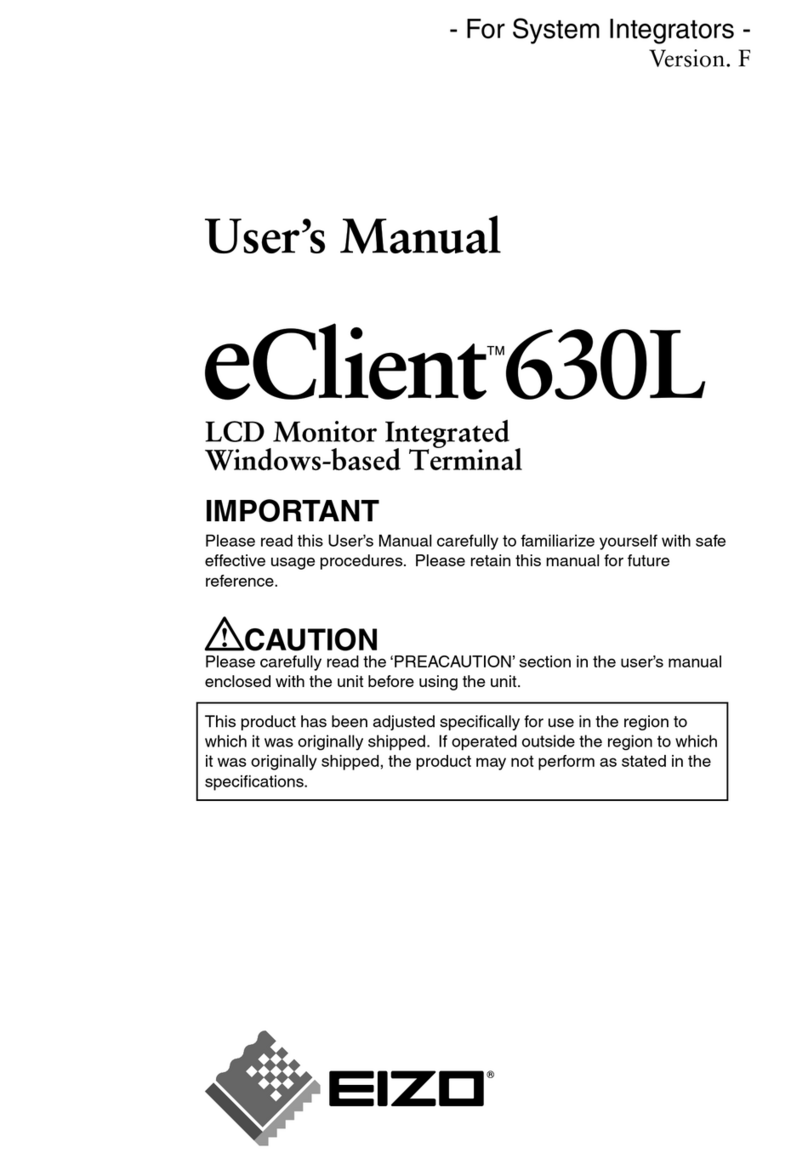 Eizo eClient 630L LCD Monitor Integrated Windows-based... User manual Eizo eClient 630L LCD Monitor Integrated Windows-based... User manual