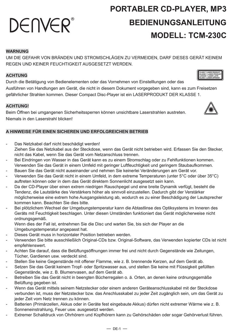 Denver TCM-230C user manual