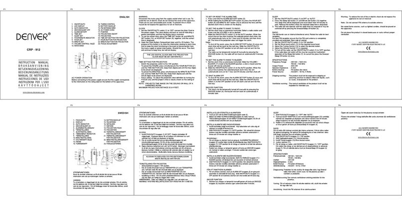Denver CRP-912 instruction manual