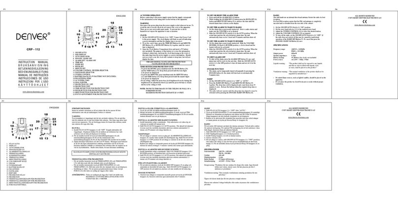 Denver CRP-112 instruction manual