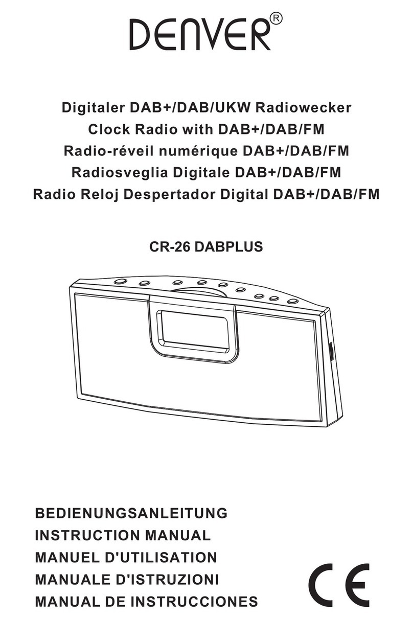 Denver CR-26 DABPLUS instruction manual