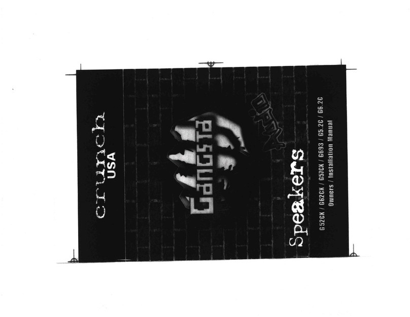 Crunch G52CK owner's manual