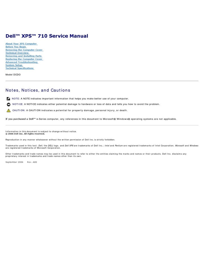 Dell XPS 710 User manual