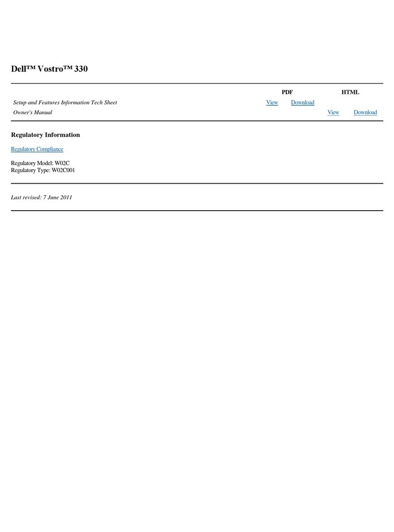 Dell OptiPlex 330 Service manual