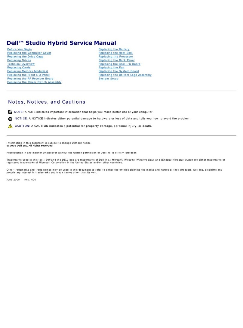 Dell Studio Hybrid User manual
