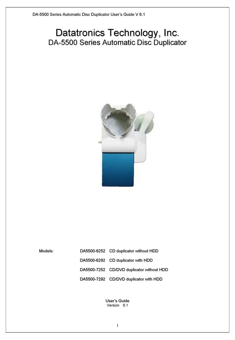 Datatronics DA-5500 Series owner's manual