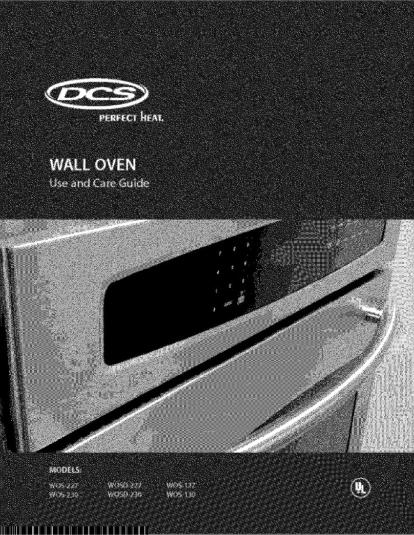 DCS WOS-127WT User manual