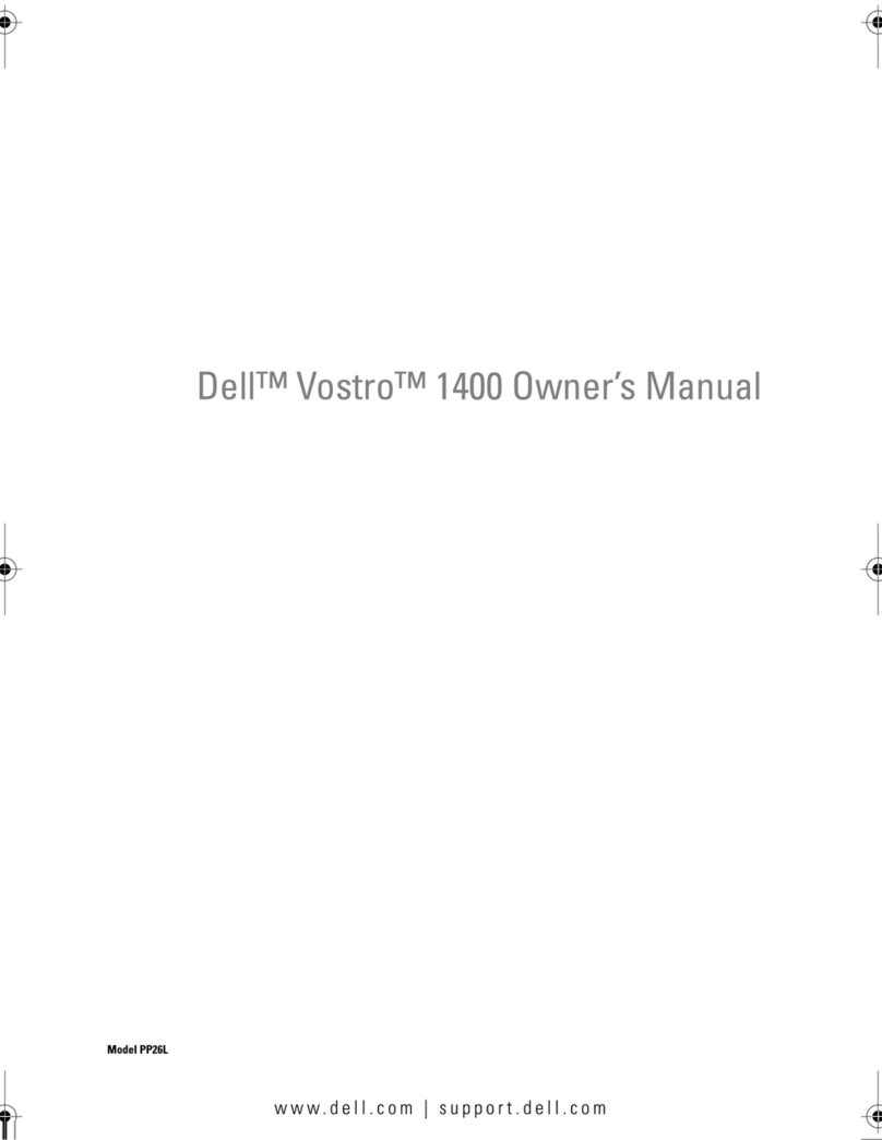 Dell Vostro 1400 User manual