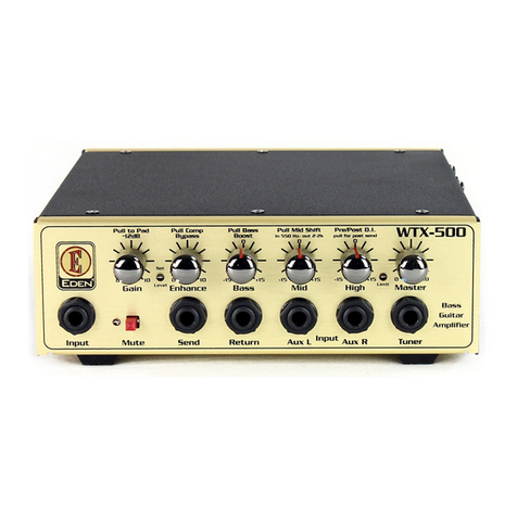 Eden WTX-500 Operation manual