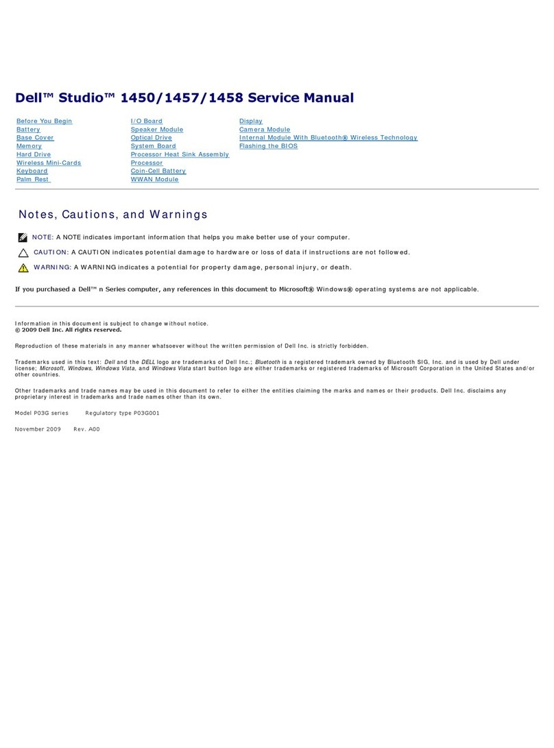 Dell Vostro 1450 User manual