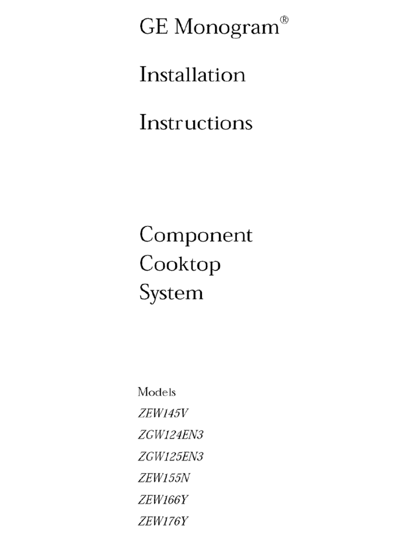 GE Monogram ZEW145V installation guide GE Monogram ZEW145V installation guide