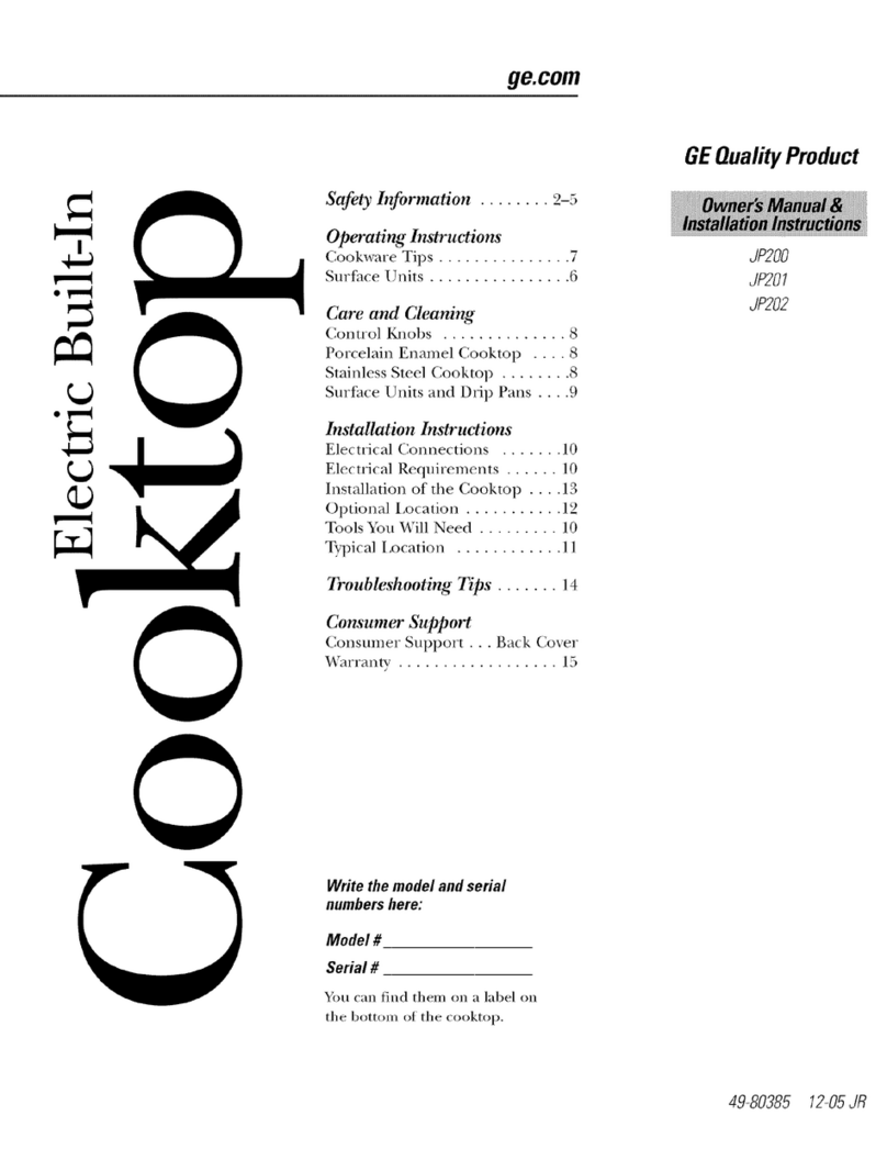 GE JP200 Operating instructions
