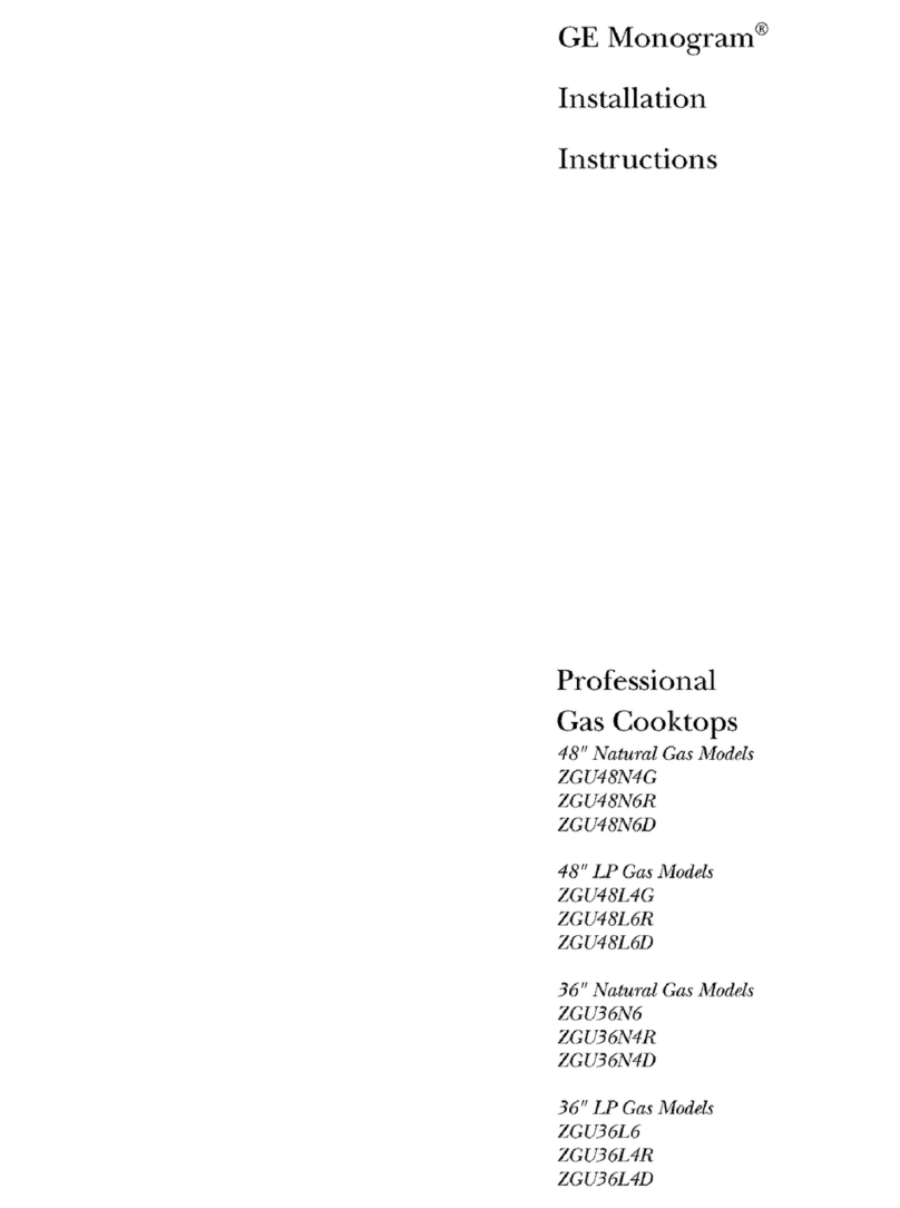 GE ZGU48N4C User manual