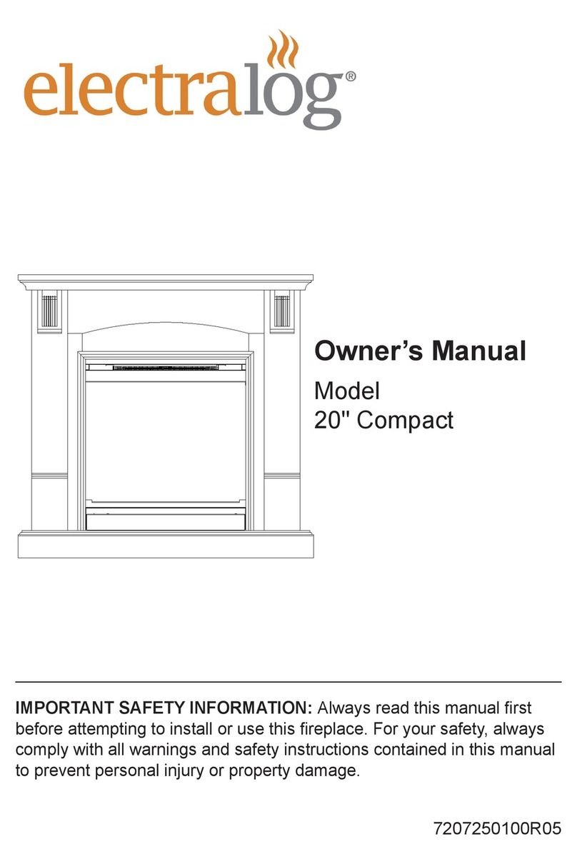 Electralog Fireplace Compact User manual Electralog Fireplace Compact User manual