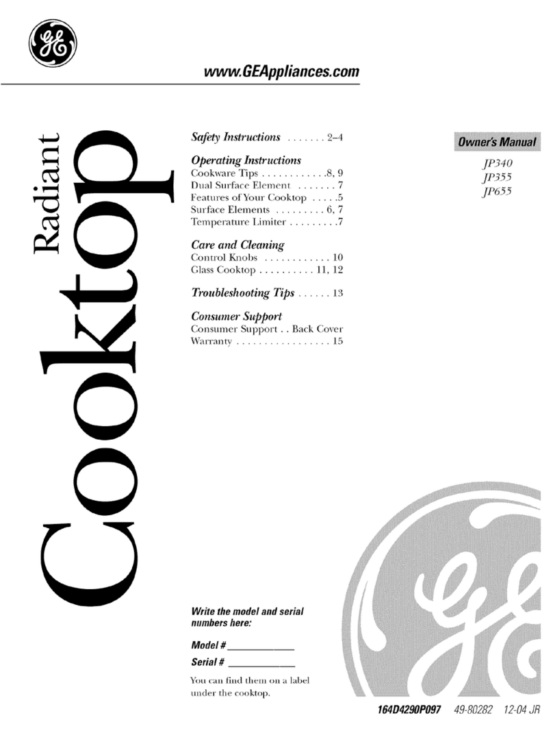 GE Profile JP340 User manual