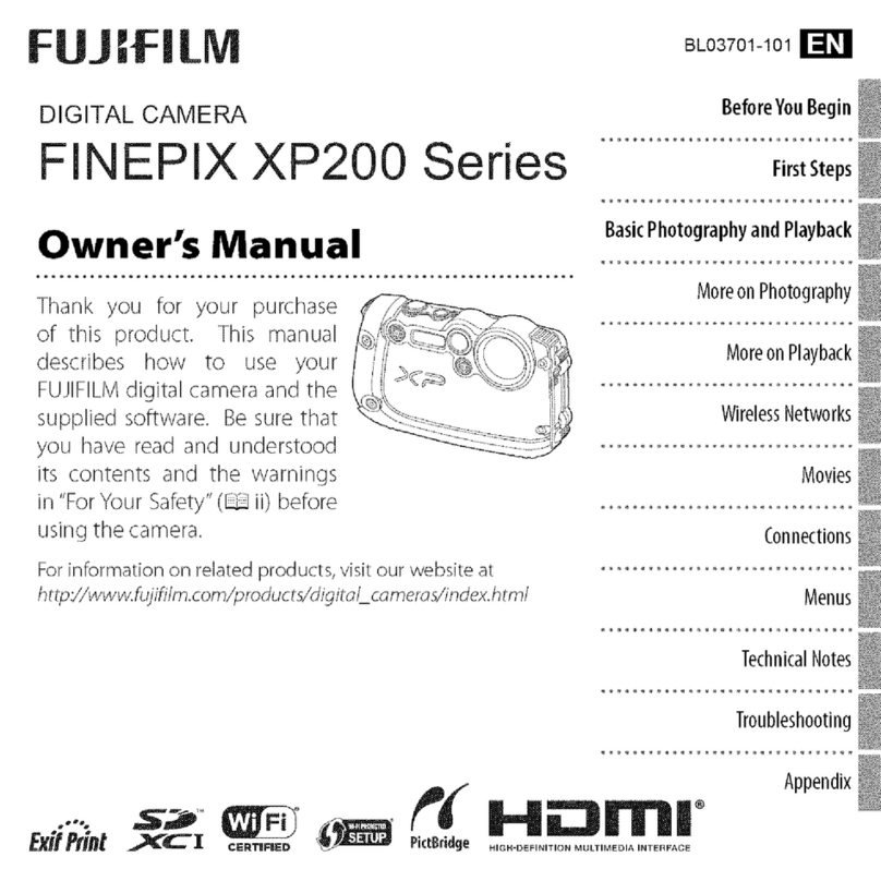 FujiFilm Finepix XP200 Series owner's manual