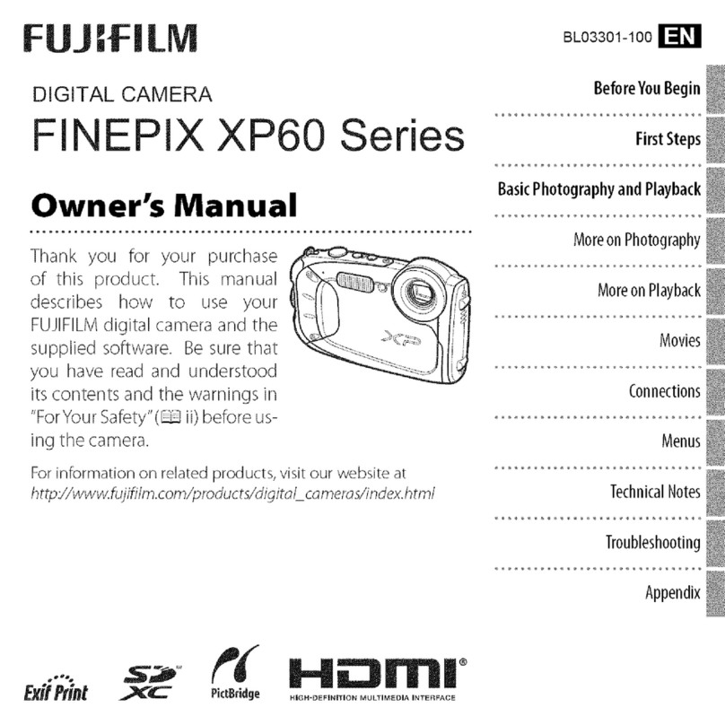 FujiFilm Finepix XP60 series Ower's manual