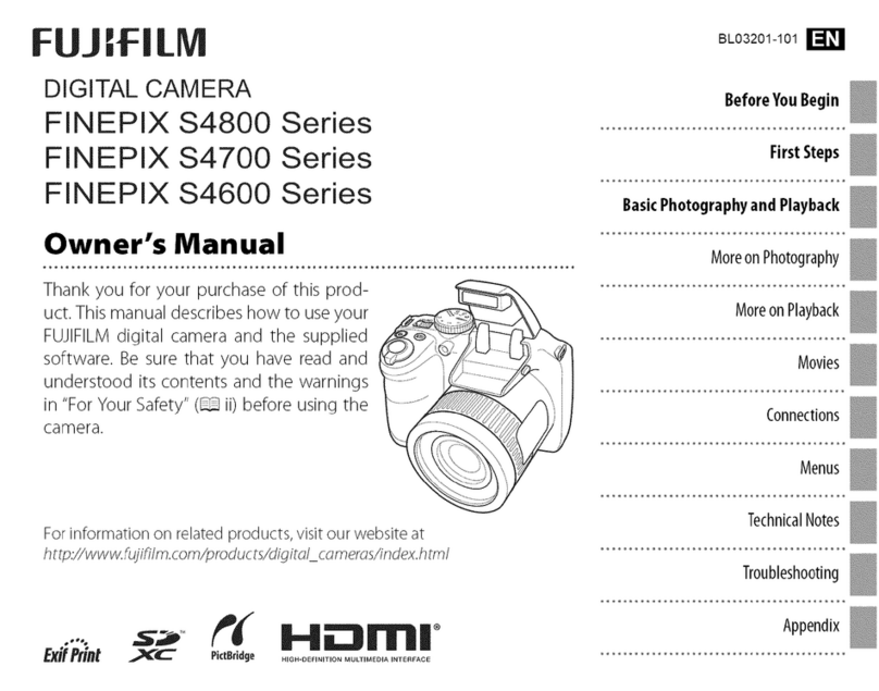 FujiFilm Finepix S4800 series Ower's manual