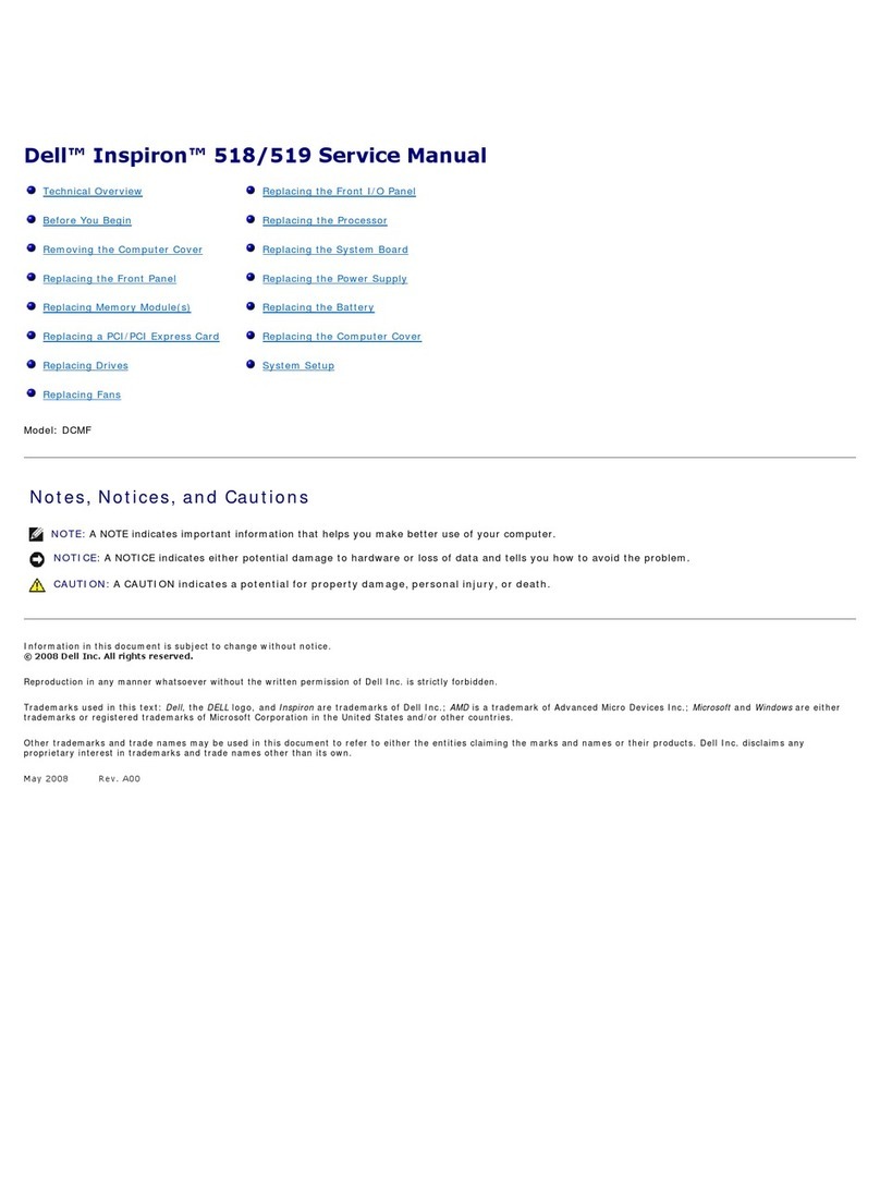 Dell Inspiron 518 User manual