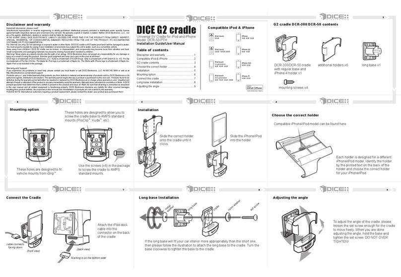 DICE DCR-50 User manual