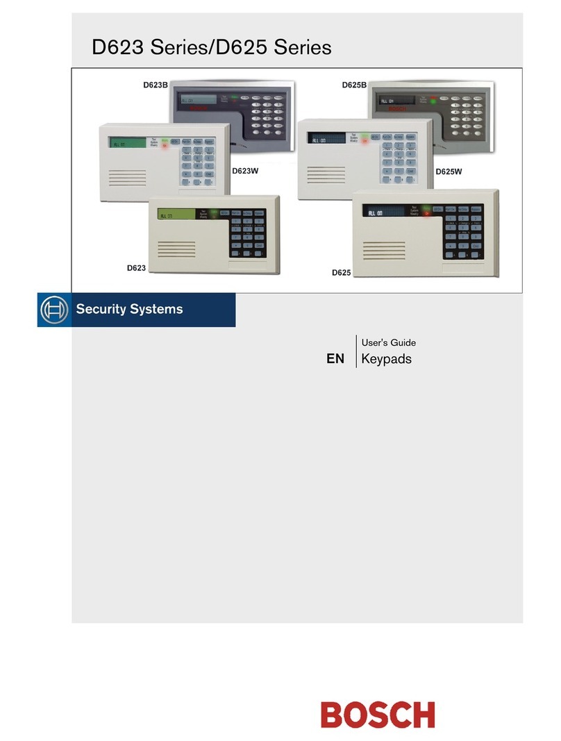 Bosch D623 Series User manual