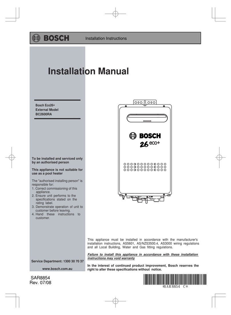 Bosch BC2600RA installation manual