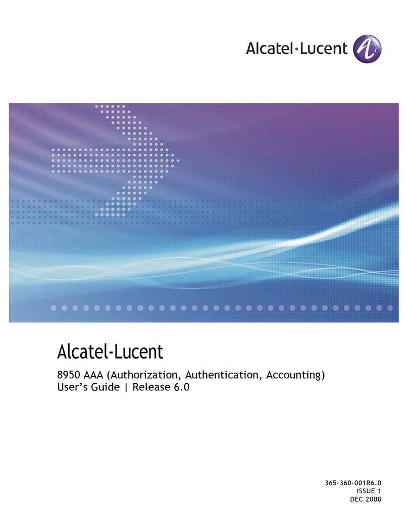 Alcatel-Lucent 8950 AAA User manual