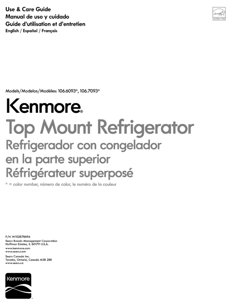 Kenmore 106.6093 Series User manual