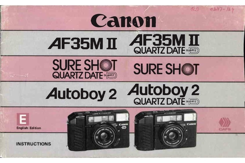 Canon AF35M II Quartz Date instructions