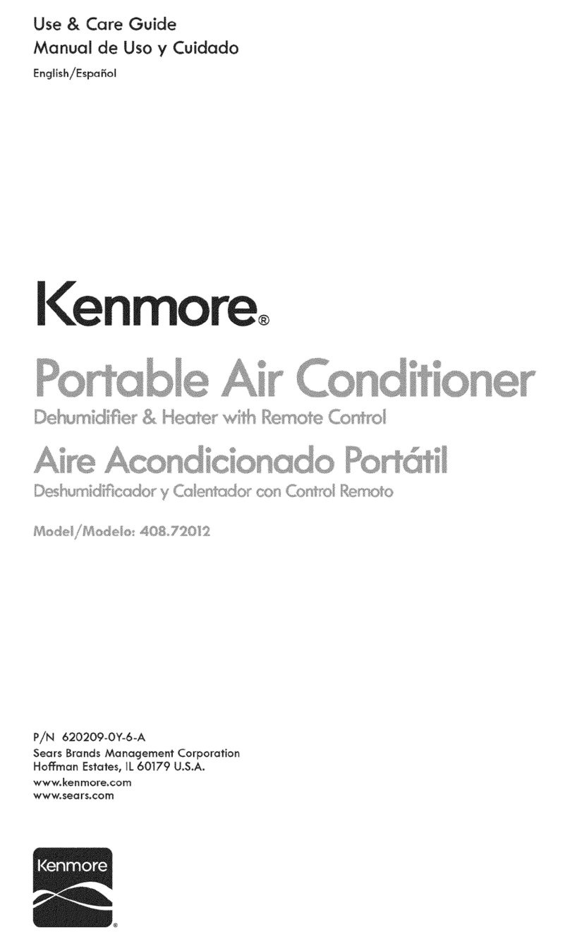Kenmore 408.72012 User manual