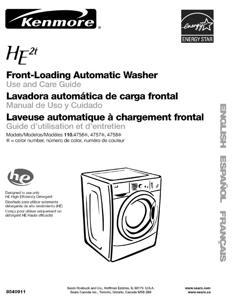 Kenmore 110.4756 Series User manual