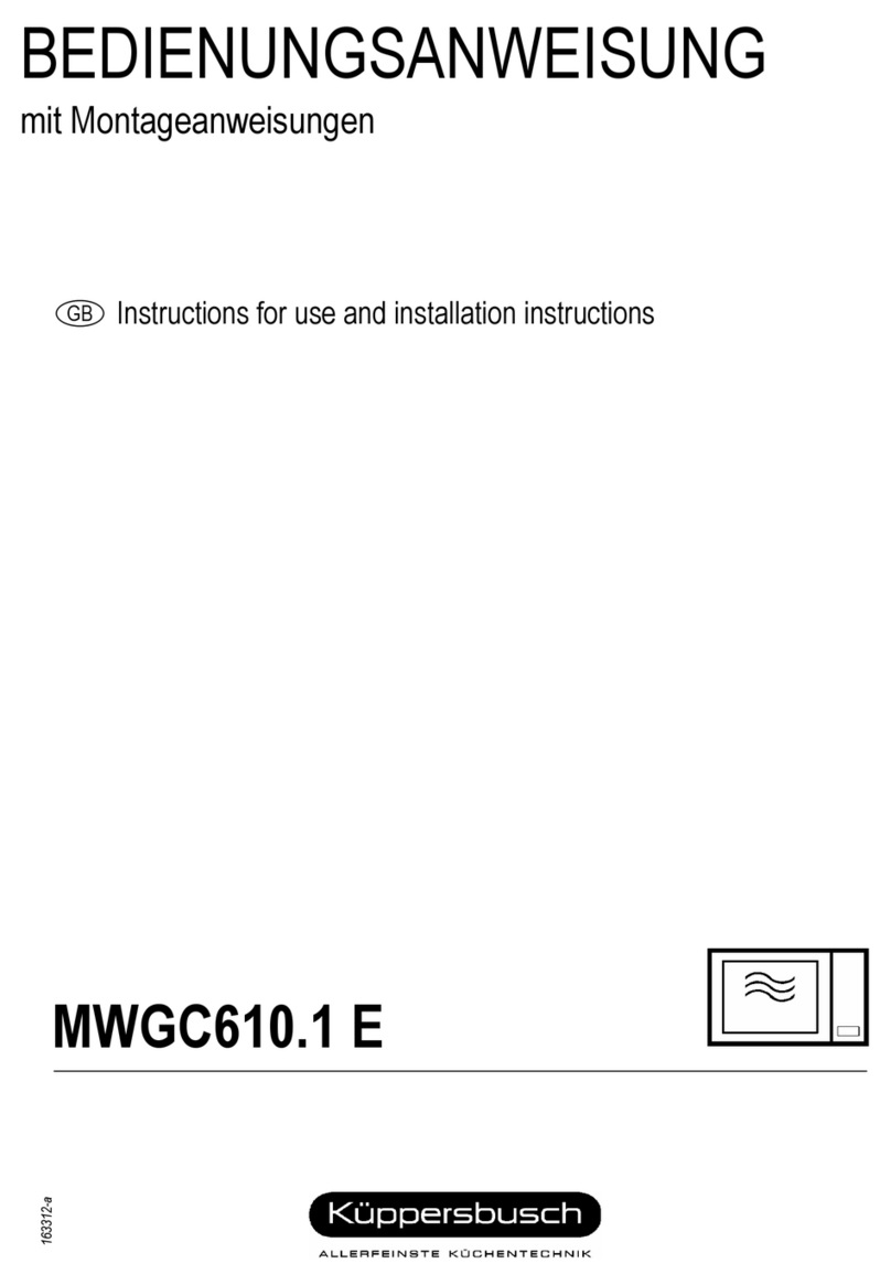 Kuppersbusch MWGC 610.1 E Instructions for use Kuppersbusch MWGC 610.1 E Instructions for use
