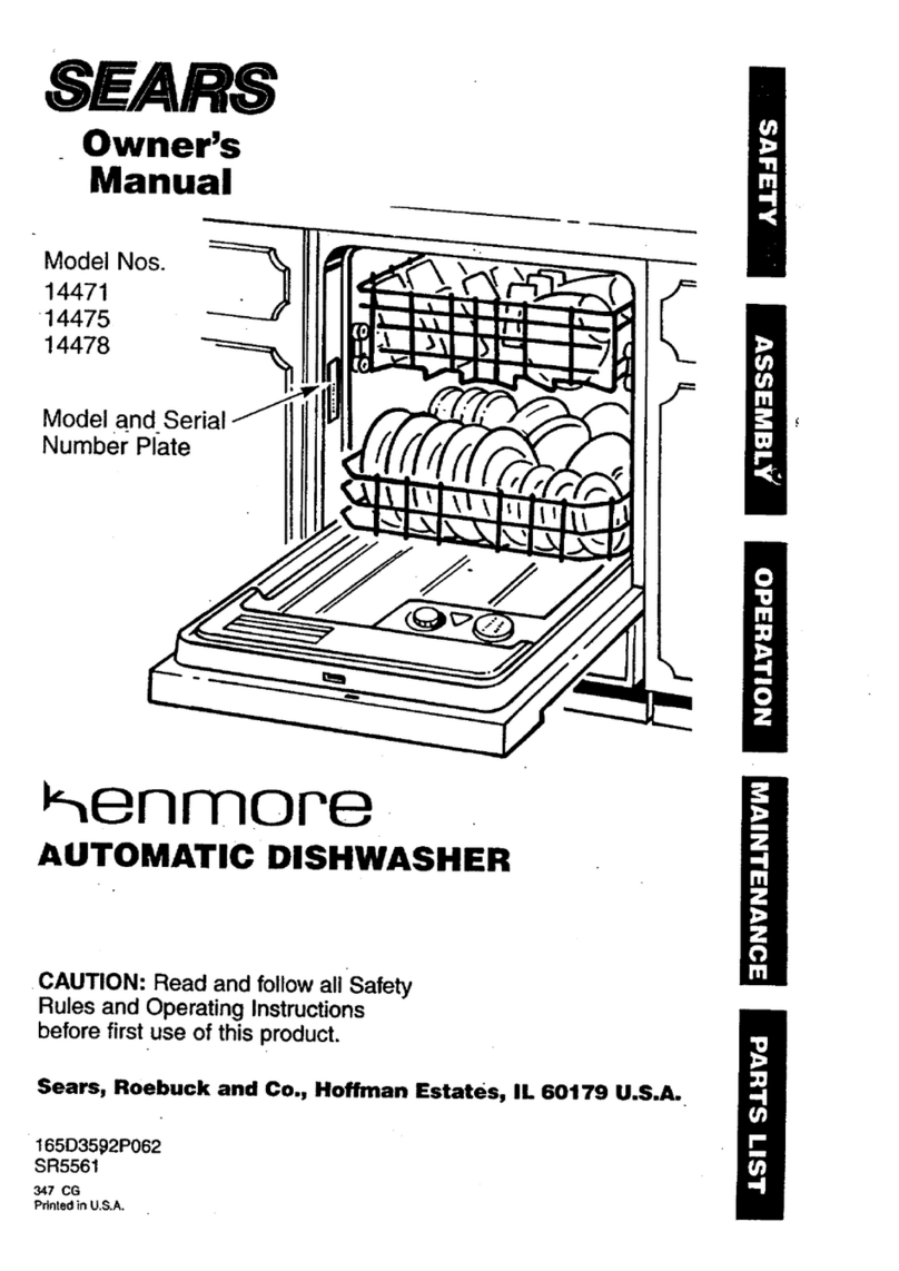 Kenmore 14471 owner's manual