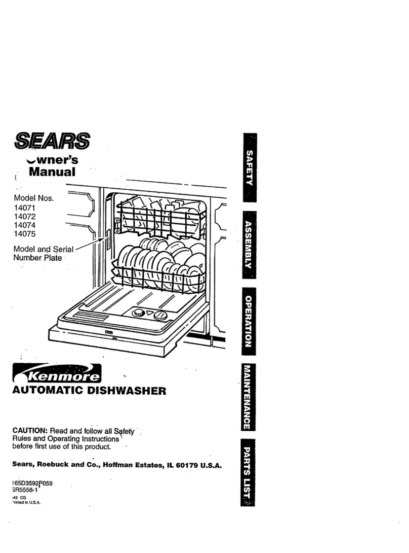 Kenmore 14071 owner's manual