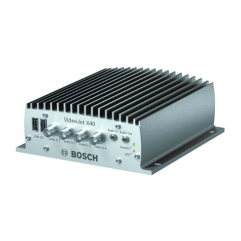 Bosch VideoJet X10/X20/X40 User manual