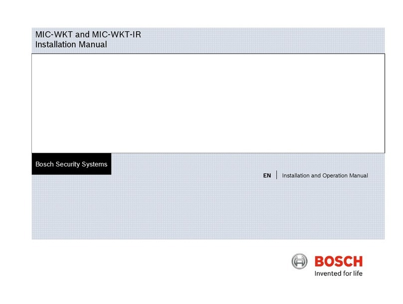 Bosch MIC-WKT-IR User manual