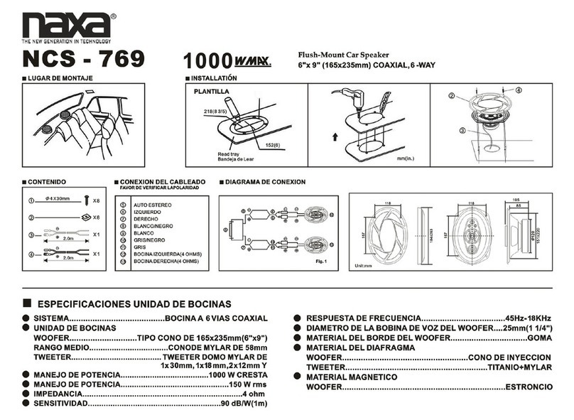 Naxa NCS-769 Guía de instalación