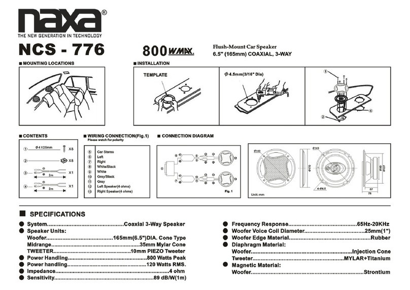 Naxa NCS-776 Installation diagram