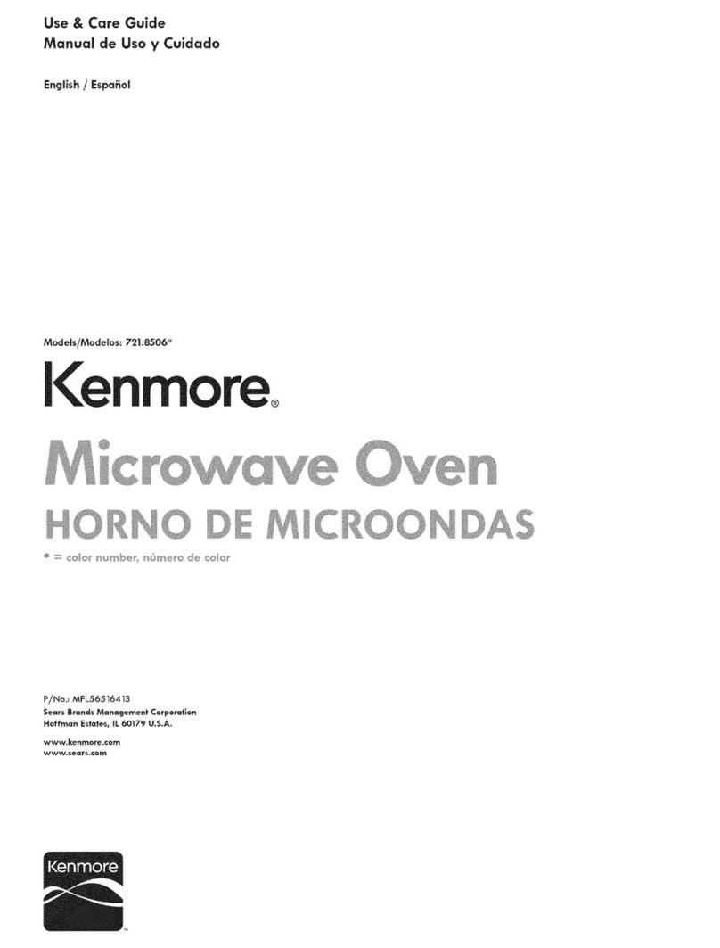 Kenmore 721.8506 Series Use & care guide