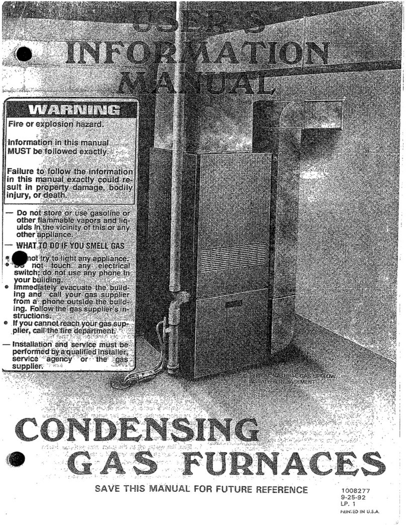 Kenmore Condensing gas furnaces User's information manual