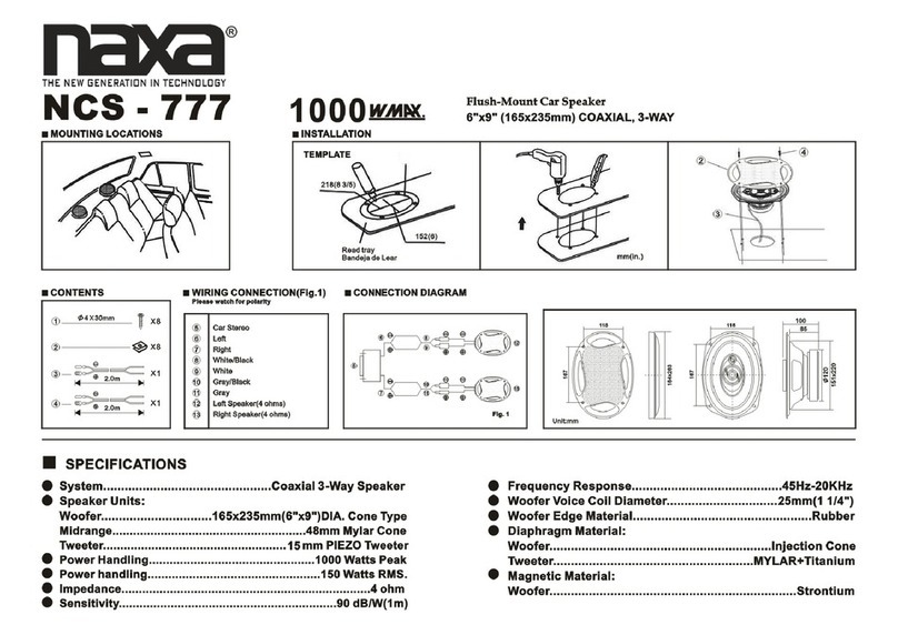 Naxa NCS-777 Installation diagram