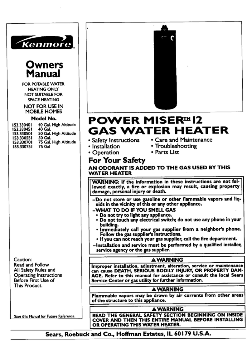 Kenmore 153.330401 owner's manual