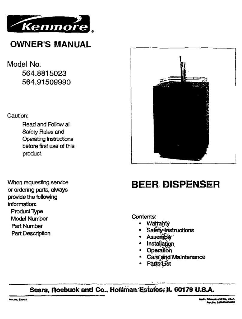 Kenmore Kenmore 564.8815023 owner's manual